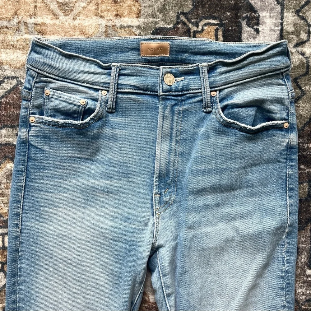 Mother the insider crop step fray limited edition jeans‎